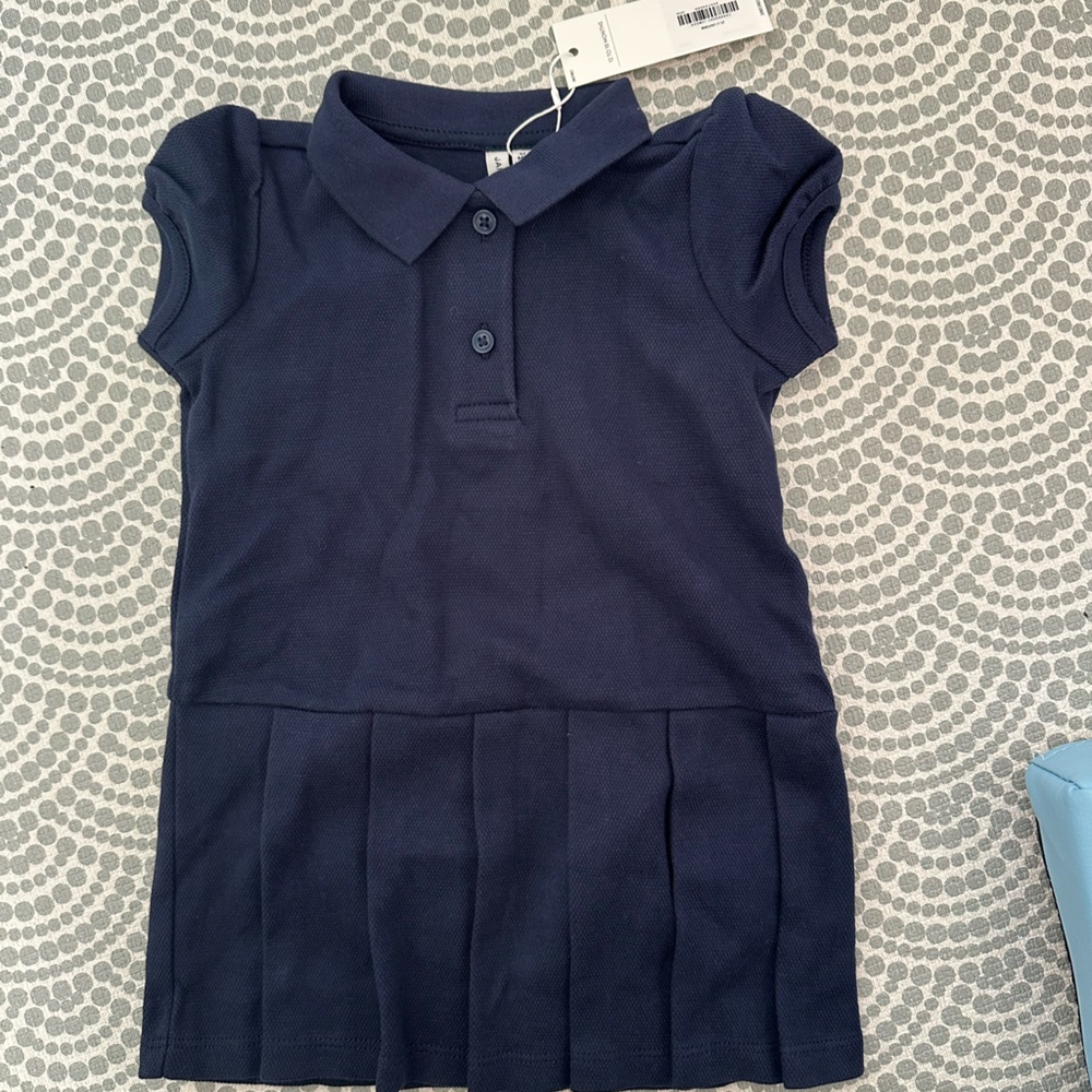 Navy Blue Polo Dress